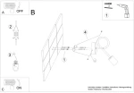 Sollux Φωτιστικό τοίχου LOOP μαύρο,ατσάλι,Ε27 1xmax 15W LED