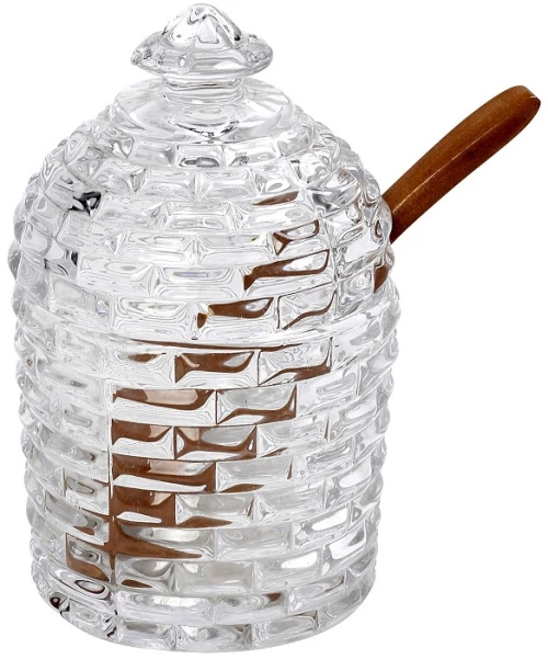 Μελιέρα γυάλινη διάφανη 7.5x12 εκ