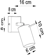 Sollux Φωτιστικό οροφής Ring 1,ατσάλι,1xGU10/40w