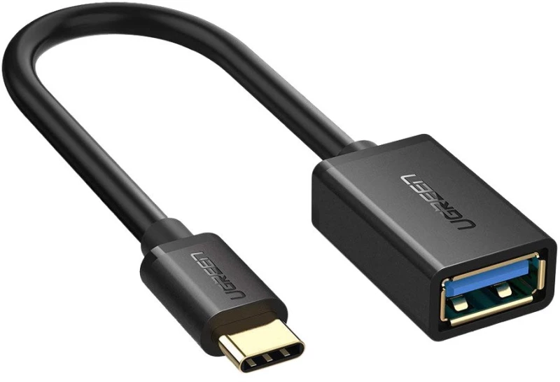 Ugreen Αντάπτορας OTG USB-C to USB 3.0 5Gbps Fast Sync Speed Gold Plated Connectors Adapter - Μαύρο (30701)