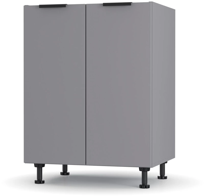 Craft Ντουλάπι Νεροχύτη Γραφίτη 60x48x82cm