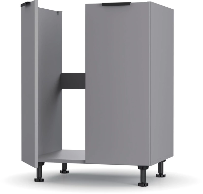 Craft Ντουλάπι Νεροχύτη Γραφίτη 60x48x82cm