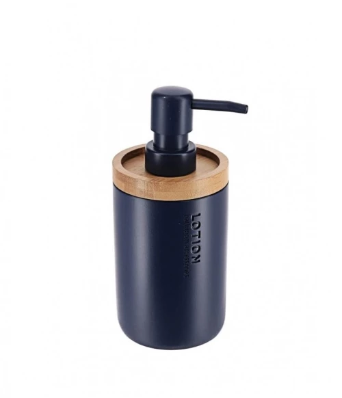 Dispenser polyresin μπλε με bamboo