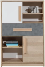Συρταριέρα Aygo Σονόμα Λευκό 83.1x39.5x124.2cm
