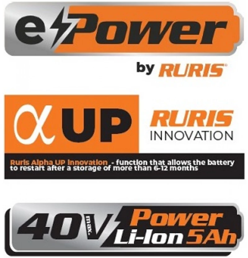 ΧΛΟΟΚΟΠΤΙΚΟ ΜΠΑΤΑΡΙΑΣ aUP Ruris 40V_RXI4645e RURIS