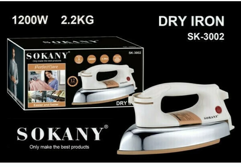 Sokany SK-3002 Σίδερο Ταξιδίου Ατμού 1200W