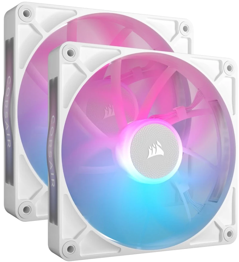 Corsair iCUE LINK RX140 RGB Series, PWM Fan 2 Pack - 140mm, white