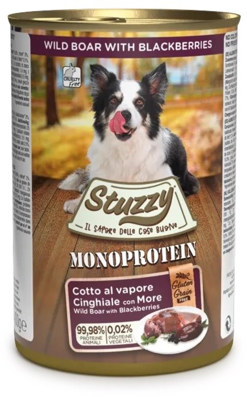 STUZZY Monoprotein Wild Boar - wet dog food - 400 g