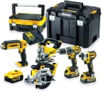 DEWALT. ZESTAW COMBO 18V DCD796+DCF887+DCS39+DCS331+DCL050) 3x5,0Ah TSTAK DCK551P3T