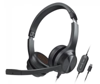 HEADPHONES WITH MICROPHONE CHAT USB