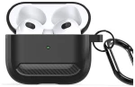 Θήκη TPU Dux Ducis PECB Apple AirPods 3 με Γάντζο Μαύρο