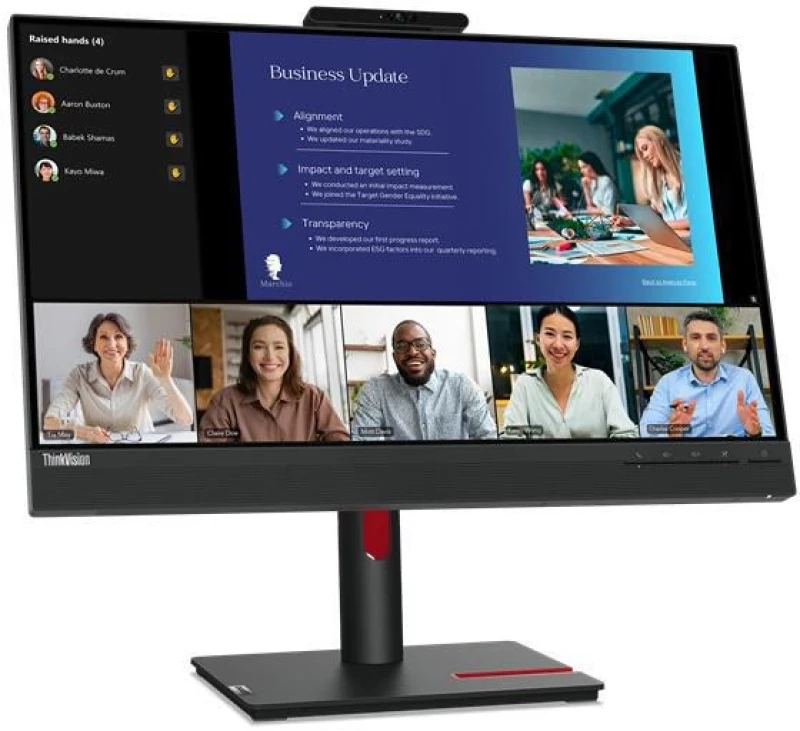 Lenovo ThinkVision T24v-30 (23,8") FHD HDMI/DP/VGA/HUB/CAM