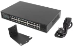 Lanberg Switch 24X 100MB DSP+/2X Combo Rack 19" 250W