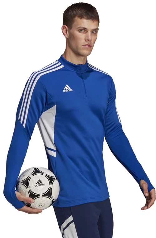 adidas Condivo 22 Training Men's Sweatshirt 1/2 zip blue-white HA6271