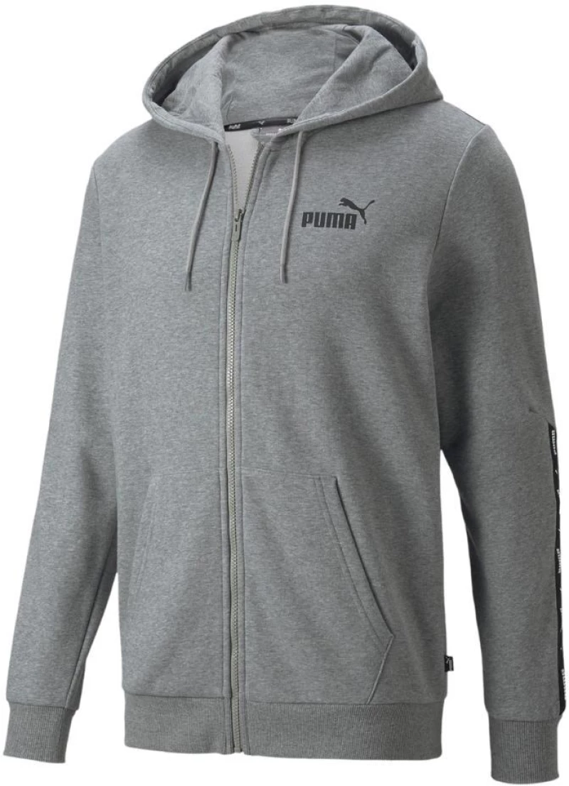 Puma ESS+ Tape Full-Zip Hoodie TR grey 848768 03