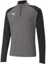 Puma teamLIGA 1/4 Men's Sweatshirt Zip Top grey-black 657236 13