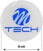 MTECH ΑΥΤΟΚΟΛΛΗΤΑ ΖΑΝΤΩΝ 6 cm ΛΕΥΚΟ/ΜΠΛΕ ΣΜΑΛΤΟΥ - 4 ΤΕΜ.