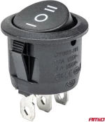 ΔΙΑΚΟΠΤΗΣ 230V 6A ON-OFF-ON 3 ΕΠΑΦΩΝ ΣΤΡΟΓΓΥΛΟΣ BU03 ΑΜΙΟ - 1 ΤΕΜ.