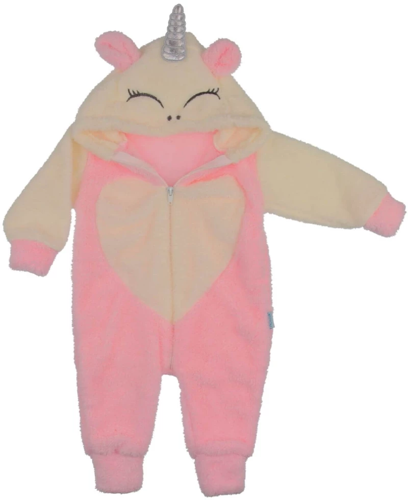 Παιδική Πιτζάμα Ολόσωμη Fleece Unicor R5141 - ΡΟΖ
