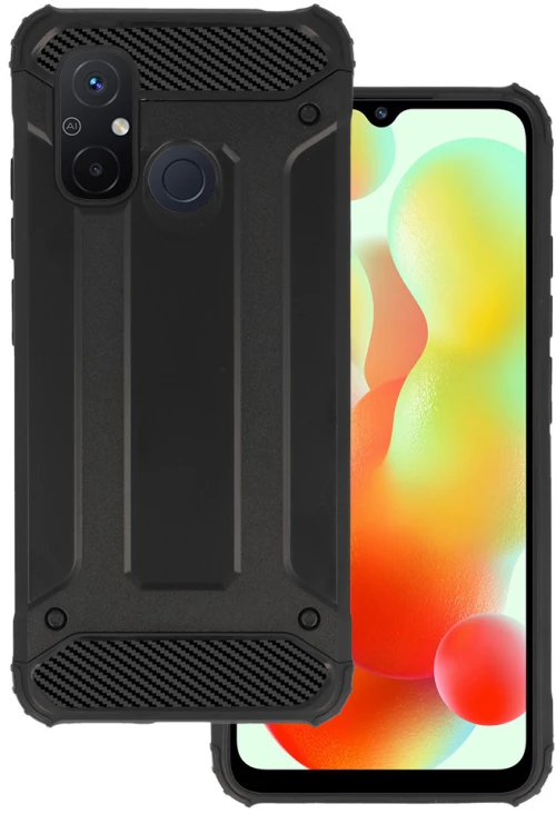 POWERTECH θήκη Armor Carbon MOB-1966 για Xiaomi Redmi 12C/11A  μαύρη