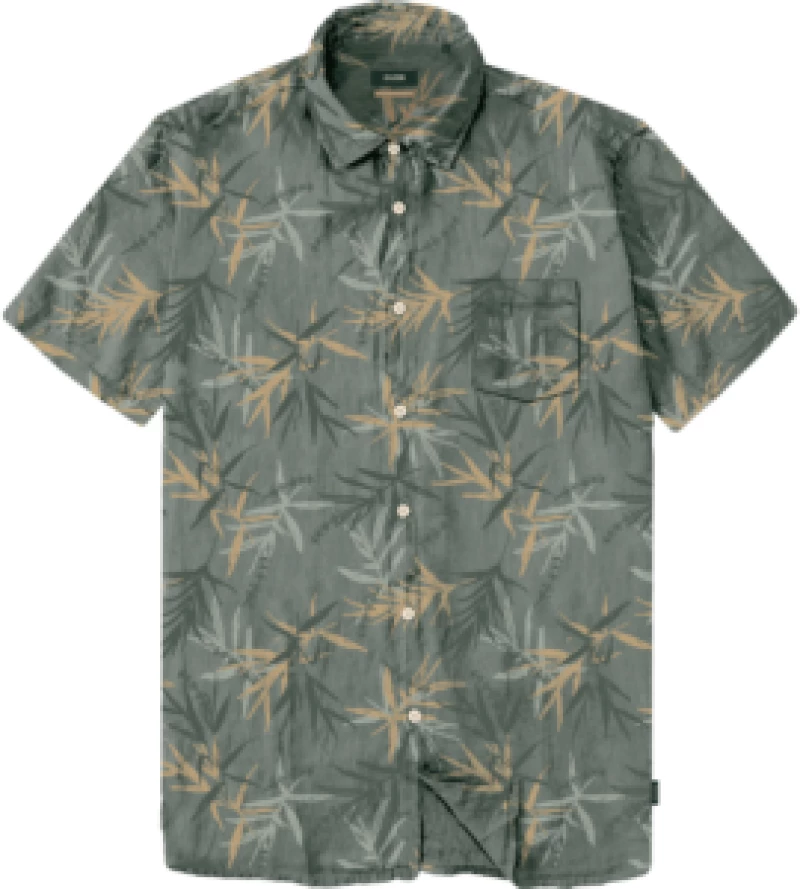 GS-501S Shirts With Chest Pocket Short Sleeve (All-Over Print) λαδι
