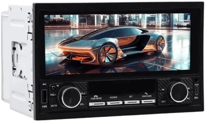 Ηχοσύστημα Αυτοκινήτου 2 DIN Bluetooth-USB-AUX- FM με Οθόνη Αφής 6.8″ 12V 4 x 60W Pervoi CTC-6821