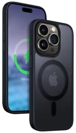 Crong Hybrid Frost Mag Cover Apple iPhone 15 Pro - Navy Blue