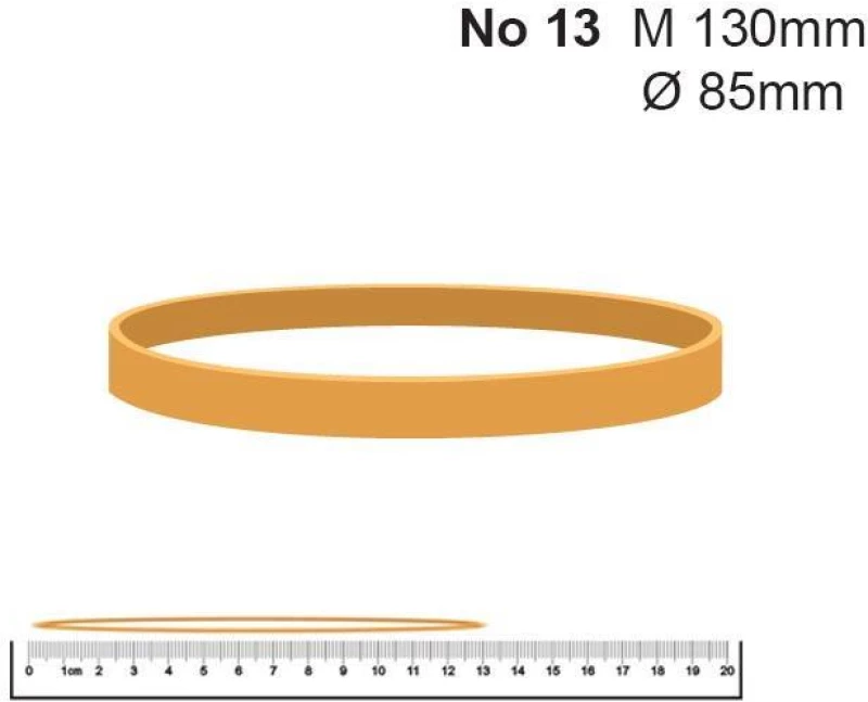 441833 ΛΑΣΤΙΧΑ ΝΟ 13 85 ØX1.4X5ΧΙΛ. (1KG) ΠΛΑΤΥ ΠΑΚ