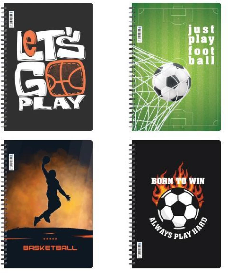 442097 NEXT SPORTS ΤΕΤΡΑΔΙO ΣΠΙΡΑΛ 21X29ΕΚ. 3ΘΕΜ., 105Φ. ΤΕΜ