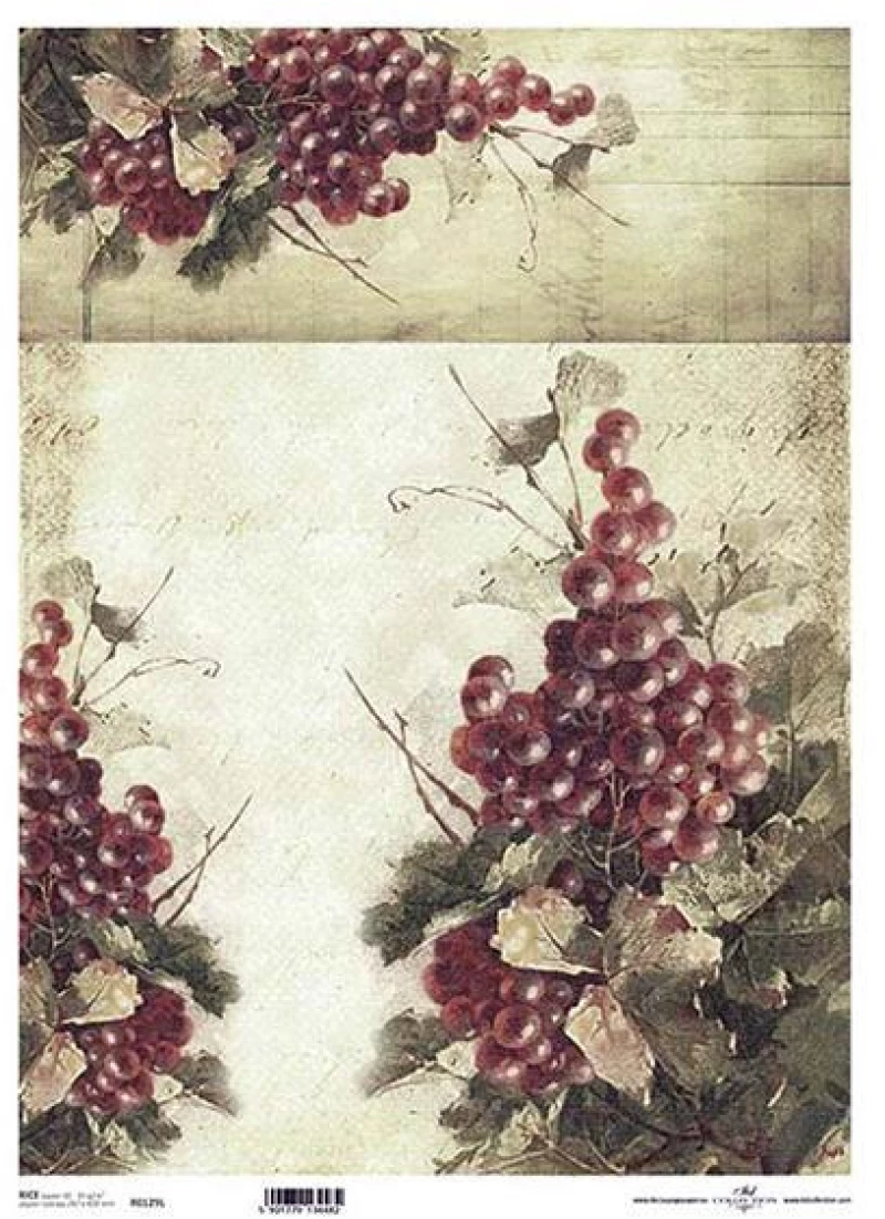 443354 ΡΙΖΟΧΑΡΤΟ "GRAPES" 42X29.7ΕΚ. (ITD-R129L) ΠΑΚ