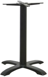 265646 KINO ΒΑΣΗ ΤΡΑΠΕΖΙΟΥ 4-ΝΥΧΗ, ΜΑΝΤΕΜΙ ΜΑΥΡΟ (9,40 KG) 61X61CM H.72CM (ΣΕΤ 2 ΤΕΜΑΧΙΩΝ)