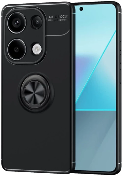 Θήκη Ancus AutoFocus Shock Proof με Ring Holder για Xiaomi Redmi Note 13 4G TPU Μαύρη