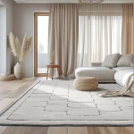 470306 ΧΑΛΙ COZY ART 9636 ΕΚΡΟΥ 200X290 BEAUTY HOME
