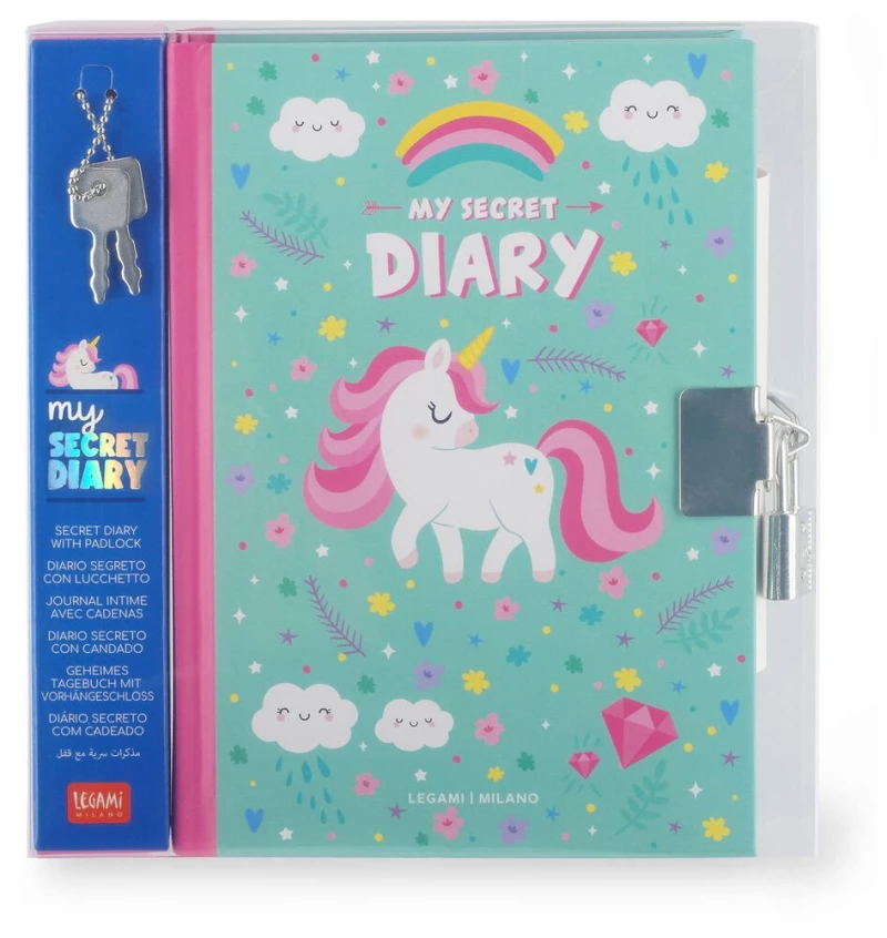 Σημειωματάριο με Λουκέτο Legami Unicorn