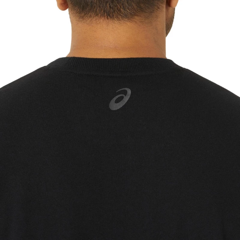 ASICS ASICS SWEATSHIRT Μπλούζα 2031E192-002M ASICS Μαύρο