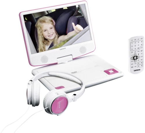 Lenco Φορητό DVD Player με USB DVP-910 pink