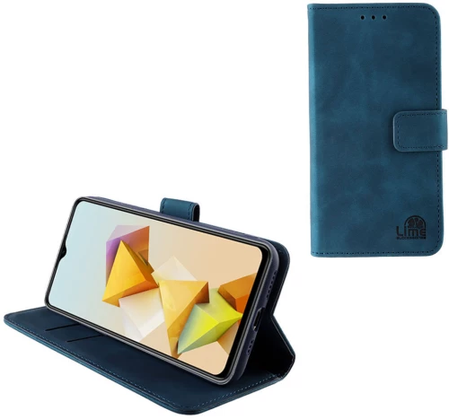 LIME ΘΗΚΗ ZTE BLADE A73 5G 6.52" ESSENTIAL MAGNET BOOK STAND CLIP DARK BLUE