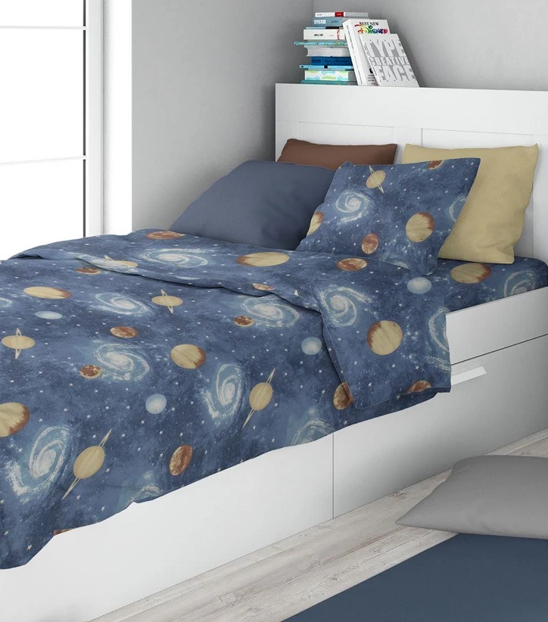Παπλωματοθήκη Μονή 160x240 Milky Way 185 Blue Dimcol