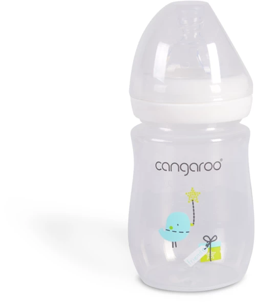 Cangaroo Πλαστικό Μπιμπερό Birdy Blu Κατά των Κολικών με Θηλή Σιλικόνης 160ml για 0+ μηνών Girl