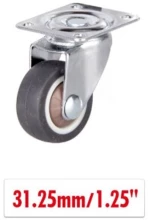 Ρόδα Περιστρεφόμενη 31.25mm/1.25" χωρίς Φρένο 1τμχ 1199-29