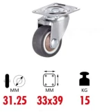 Ρόδα Περιστρεφόμενη 31.25mm/1.25" χωρίς Φρένο 1τμχ 1199-29