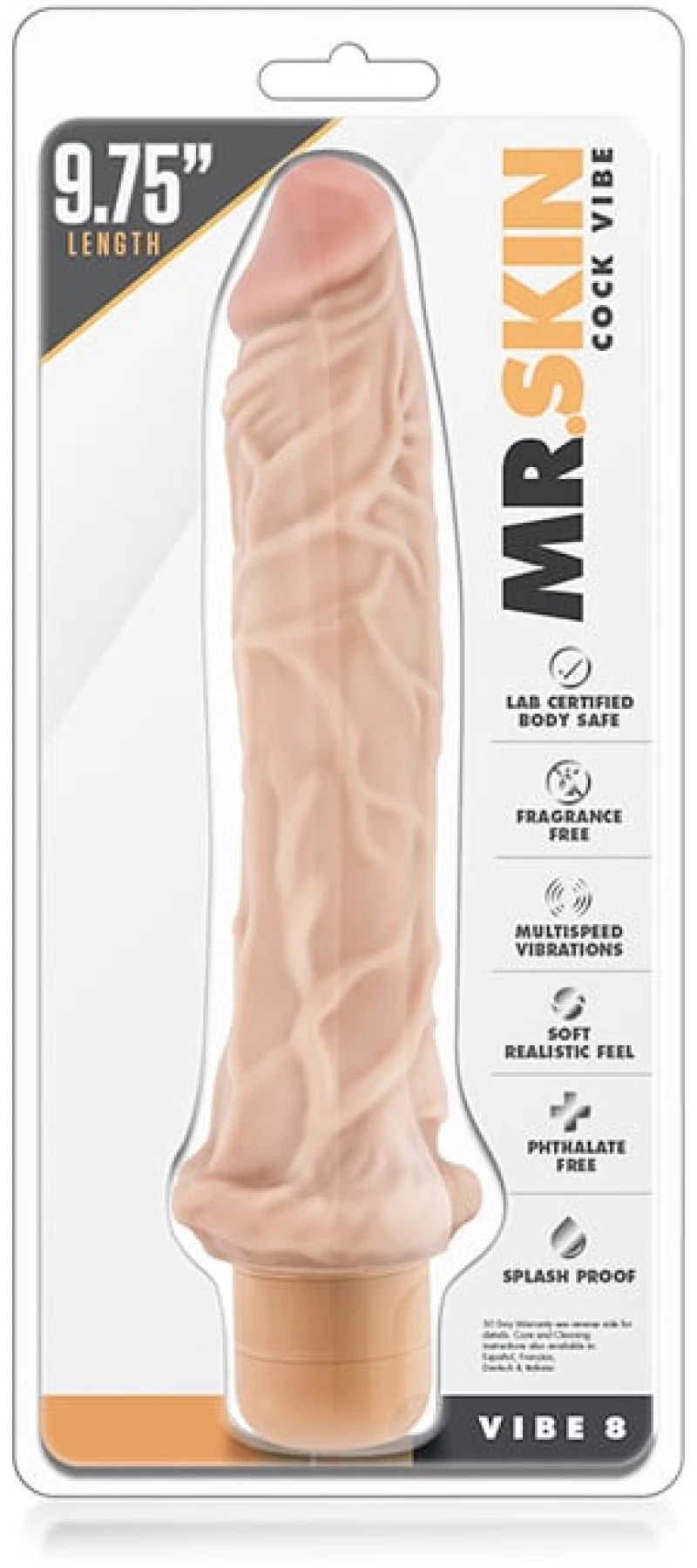 Ρεαλιστικός Δονητής -  DR. SKIN COCK VIBE 8 FLESH 24.7cm