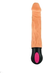 Realistic Warming and Vibrating Dildo 25 cm - Flesh Επαναφορτιζόμενος Δονητής Πολυτελείας