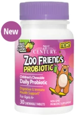 21st Century Zoo Friends Probiotic | with 5 Billion Active Cells [30 Μασώμενα δισκία] Fruit Punch