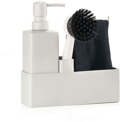 Σετ Πλυσίματος Πιάτων 15238 19x6x20,5cm Warm Grey Zone Denmark Σιλικόνη,Κεραμικό