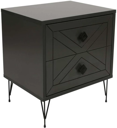 Κομοδίνο Luna 854KLN3310 50x40x55cm Anthracite