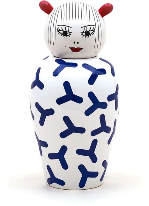 Βάζο Canopie Zoé Blue-White Seletti Πορσελάνη