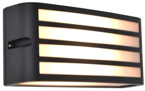 Φωτιστικό Τοίχου Zebra 5203501118 E27 11x22cm Dark Grey Lutec