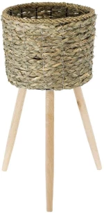 Κασπώ Skopelos 20298 Φ26x55cm Beige-Brown GloboStar Grass