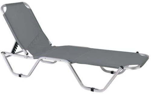 Ξαπλώστρα Creta Ε281,6 60x197x30cm Grey